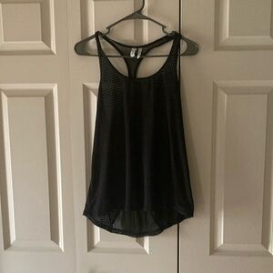 Z by Zella women’s racer tank black mesh XL athletic